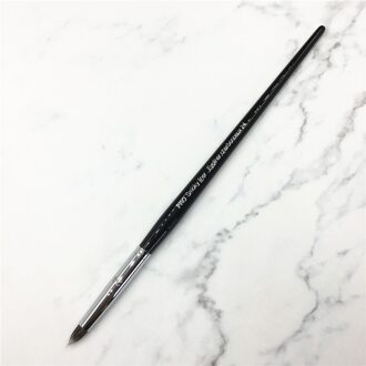 Professionele No.1 24 Zwarte Lange Handvat Pro Smoky Liner Eyeliner Lip Make-Up Borstel