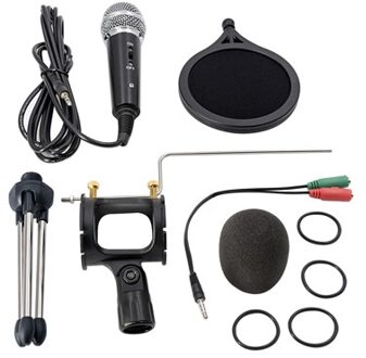 Professionele Opname Condensator Microfoon Mobiele Telefoon Microfoon 3.5Mm Jack Microfoon Voor Computer Pc Karaoke Microfoon Voor Telefoon