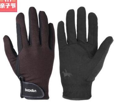 Professionele Paardrijden Handschoenen Paardensport Paardrijden Handschoenen Mannen Vrouwen Unisex Honkbal Softbal Sport Handschoenen L / Bruin