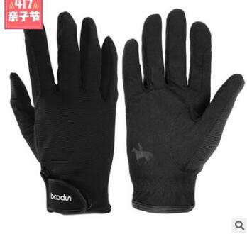 Professionele Paardrijden Handschoenen Paardensport Paardrijden Handschoenen Mannen Vrouwen Unisex Honkbal Softbal Sport Handschoenen L / zwart