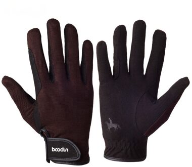 Professionele Paardrijden Handschoenen Paardensport Paardrijden Handschoenen Mannen Vrouwen Unisex Honkbal Softbal Sport Handschoenen M / koffie