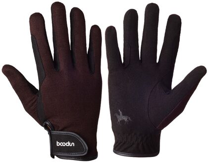 Professionele Paardrijden Handschoenen Unisex Baseball Sport Handschoenen Paardensport Paardrijden Handschoenen Mannen Vrouwen M / koffie