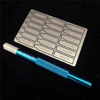 Professionele Platte Bodem Ronde Gat Boren Tool Model Building Modificatie Etsen Gereedschap Met Pen Voor Gundam Accessoires