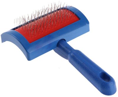 Professionele Puppy Kat Hond Haar Grooming Oliejas Hond Kam Gilling Borstel Stalen Naald Borstel Schoon Tool Blauw Huisdier Accessoires