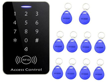 Professionele Rfid Access Control System Security Entry Deurslot Sterke Anti-Jamming Inductie Afstand Lock + 10 Stuks Sleutelhangers