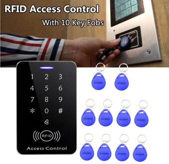 Professionele Rfid Access Control System Security Entry Deurslot Sterke Anti-Jamming Inductie Afstand Lock + 10 Stuks Sleutelhangers