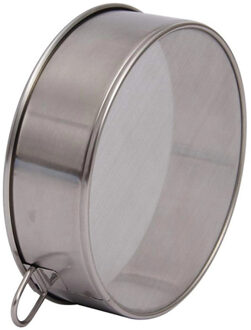 Professionele Ronde Rvs Fijn Meel Zeef met 60 Mesh, 304 Staal-Zilver