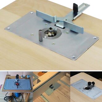 Professionele Router Flip Plaat Tafel Insert Plaat Gids voor Houtbewerking Bankjes Router Tafel Plaat Frezen Trimmen Machine
