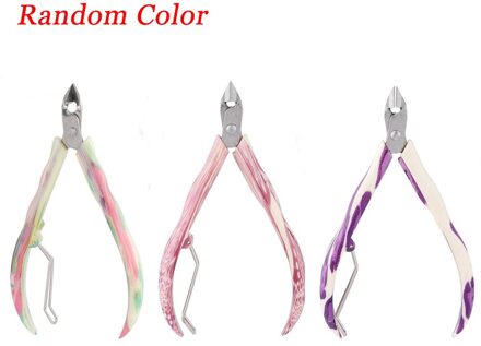 Professionele Rvs Cuticle Nipper Remover Schaar Vinger Care Manicure Nagelknipper Dode Huid Gereedschappen Goud En Sliver kleur willekeurig