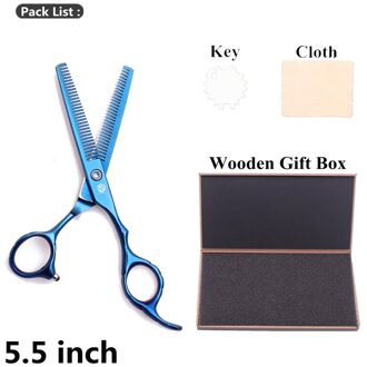 Professionele Schaar 5.5 "6" Paars Draak Roestvrij Dubbelzijdig Blauw Haar Schaar Dunner Tarief 10%-15% Kapper scharen Z2001 Z2001 Lan T 5.5H