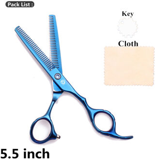 Professionele Schaar 5.5 "6" Paars Draak Roestvrij Dubbelzijdig Blauw Haar Schaar Dunner Tarief 10%-15% Kapper scharen Z2001 Z2001 Lan T 5.5N