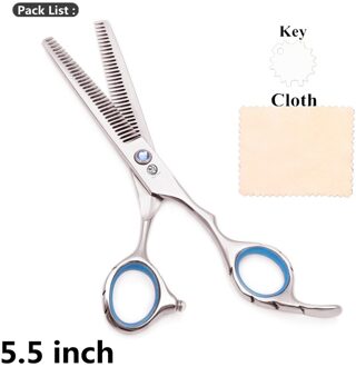 Professionele Schaar 5.5 "6" Paars Draak Roestvrij Dubbelzijdig Blauw Haar Schaar Dunner Tarief 10%-15% Kapper scharen Z2001 Z2001 Yin T 5.5N