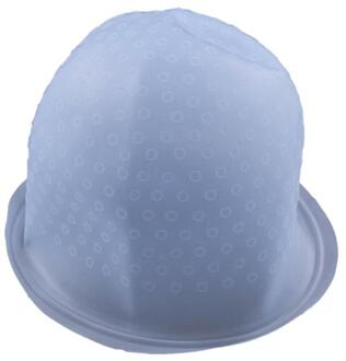 Professionele Siliconen Dye Haar Cap met Naald Herbruikbare Haar Kleur Caps Hoed DIY Haar Verven Styling Tool Blauw