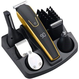 Professionele Snijden Elektrische Clipper Haar Maaier Trimmer Baard Scheerapparaat Haircut Machine Kapsel Snijder Voor Mannen Opladen Modus gouden