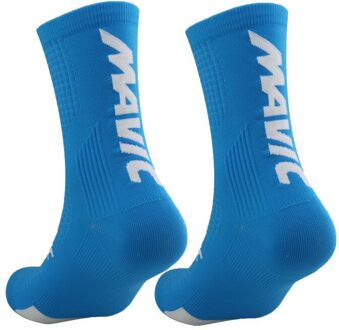 Professionele Sport Fietsen Sokken Ademend Mannen Vrouwen Klimmen Wandelen Wandelen Running Sokken blauw