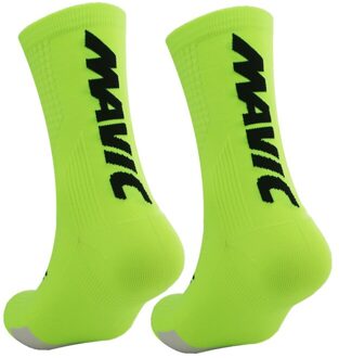Professionele Sport Fietsen Sokken Ademend Mannen Vrouwen Klimmen Wandelen Wandelen Running Sokken groen