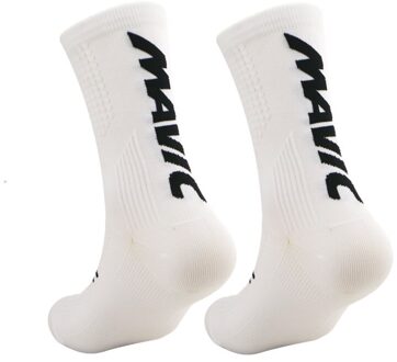 Professionele Sport Fietsen Sokken Ademend Mannen Vrouwen Klimmen Wandelen Wandelen Running Sokken wit