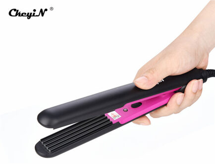 Professionele Stijltang Gegolfd Hair Curler Crimper Maïs Plaat Platte Ijzer Maïs Perm Spalk Thermostatische Styling Tool 49