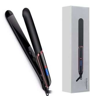 Professionele Stijltang Haar Crimper Stijltang En Krultang Haar Krultang 2 In 1 Strijkijzers Keramische Styling Tools blackB / EU
