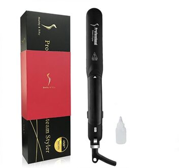 Professionele Stoom Stijltang Keramische Vapor Hair Flat Iron Naad Haar Stijltang Curler Steamer Hair Styling Tool EU