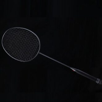 Professionele Ultra Licht 8U Full Carbon Fiber Badminton Racket Strung Offensief Soort Rackets Racket Max 35LBS Padel Sport zwart