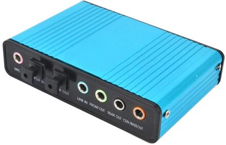 Professionele Usb Geluidskaart 6 Kanaals 5.1 Optische Externe Audio Card Converter Laptop Desktop Tablet Audio Optische Adapter Card