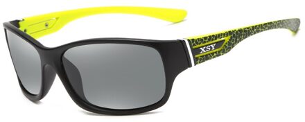 Professionele UV400 Gepolariseerde Vissen Zonnebril Outdoor Winddicht Wandelen Camping Eyewear Unisex Sport Riding Fietsen Bril geel