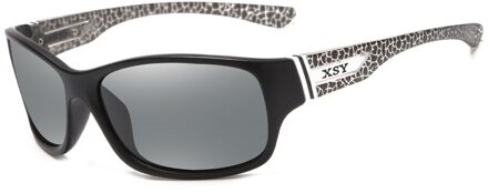 Professionele UV400 Gepolariseerde Vissen Zonnebril Outdoor Winddicht Wandelen Camping Eyewear Unisex Sport Riding Fietsen Bril grijs