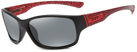 Professionele UV400 Gepolariseerde Vissen Zonnebril Outdoor Winddicht Wandelen Camping Eyewear Unisex Sport Riding Fietsen Bril rood