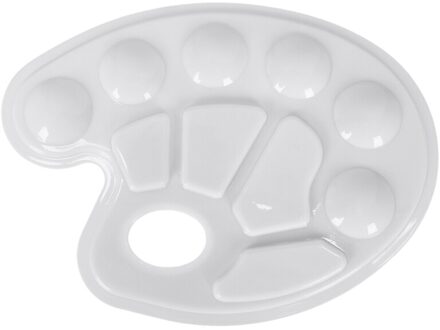 Professionele Verf Lade Palet 10-Grid Duim Gat, Wit