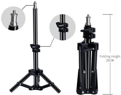 Professionele Verstelbare 2M(79in) light Stand Statief Met 1/4 Schroef Head Voor Photo Studio Knippert Fotografische Verlichting Softbox 37cm