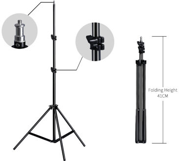 Professionele Verstelbare 2M (79Inch) light Stand Statief Met 1/4 Schroef Head Voor Photo Studio Knippert Fotografische Verlichting Softbox 100CM