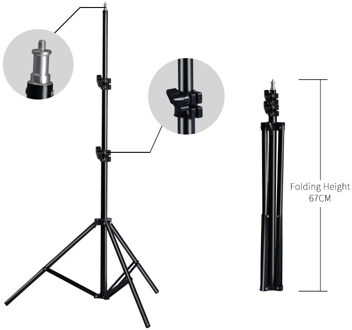 Professionele Verstelbare 2M (79Inch) light Stand Statief Met 1/4 Schroef Head Voor Photo Studio Knippert Fotografische Verlichting Softbox 200CM