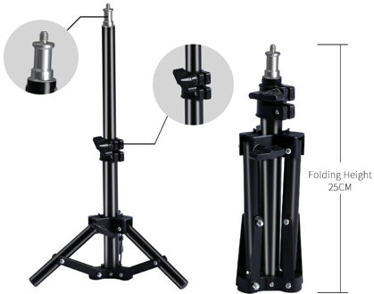 Professionele Verstelbare 2M (79Inch) light Stand Statief Met 1/4 Schroef Head Voor Photo Studio Knippert Fotografische Verlichting Softbox 37CM