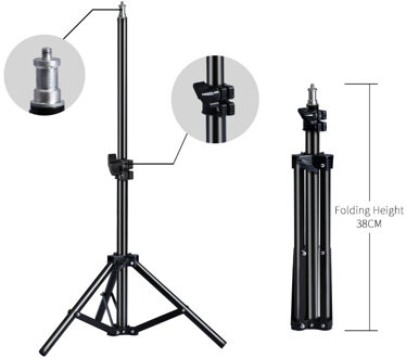 Professionele Verstelbare 2M (79Inch) light Stand Statief Met 1/4 Schroef Head Voor Photo Studio Knippert Fotografische Verlichting Softbox 68CM