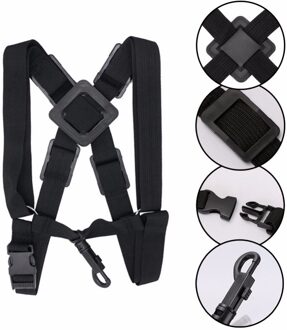 Professionele Verstelbare Harnas Schouder Zwart Sax Saxofoon Belt Neck Strap Voor Alt/Tenor/Sopraansaxofoon Accessoires