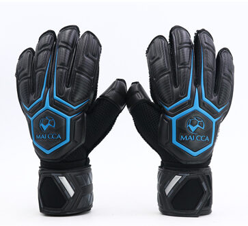 Professionele Voetbal Doelman Handschoenen Verdikte Latex Maat 8 9 10 Vinger Protecte Kids Volwassenen Voetbal Futebol Goalie Handschoenen A / 10