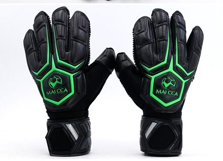Professionele Voetbal Doelman Handschoenen Verdikte Latex Maat 8 9 10 Vinger Protecte Kids Volwassenen Voetbal Futebol Goalie Handschoenen B / 9