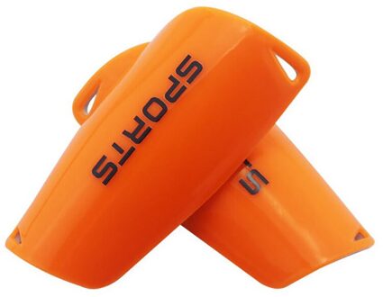 Professionele Volwassen Kinderen Voetbal Been Scheenbeschermers Concurrentie Training Sport Beschermende Gear Kalf Beschermer oranje / M