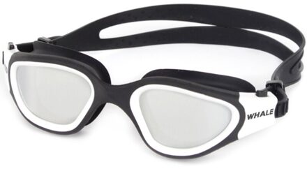 Professionele Volwassenen Anti-Fog Uv Bescherming Lens Mannen Vrouwen Zwembril Waterdicht Verstelbare Swim Bril Eyewear wit