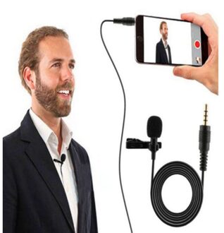 Professionele Voor Telefoon Draagbare Mini Stereo HiFi Geluidskwaliteit Condensator Microfoon Clip Revers Mic