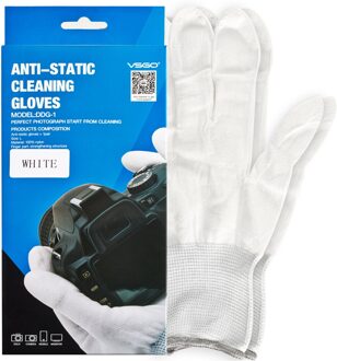 Professionele VSGO Nylon Carbon Fibre Materiaal Anti-Statische Reiniging Handschoen Voor DSLR Camera Tablet Laptop Telefoon Horloge en Bril.