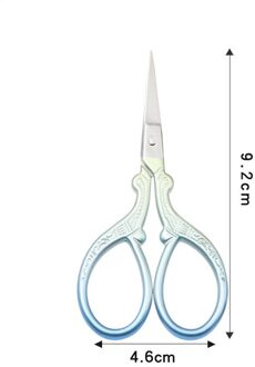 Professionele Wenkbrauw Schaar Roestvrij Staal Gebogen Blade Beauty Cuticle Schaar Voor Gezichtshaar Wimper Schaar kleur-1