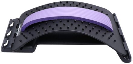 Professionele Wervelkolom Pijn Relief Lumbale Tractie Stretching Apparaat Taille Wervelkolom Ontspannen Terug Board (Blauw) paars