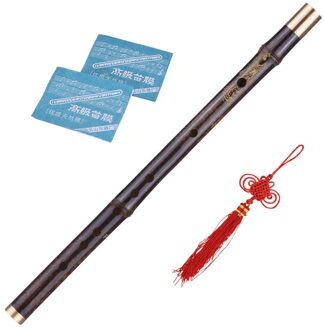 Professionele Zwarte Bamboe Dizi Fluit Sleutel van C/D/E/F/G Traditionele Handgemaakte Chinese Musical houtblazers Instrument Studie Niveau Key of G
