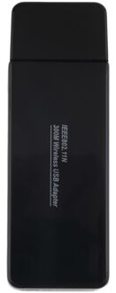 Professionele Zwarte Mini 300M 802.11n/G/B Draadloze Desktop Computer Pc Netwerkkaart Lan Usb Adapter Wifi w66