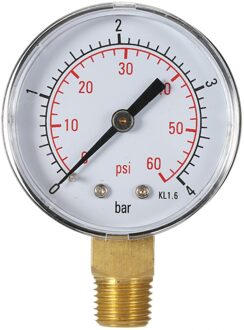 Professionele Zwembad Spa Filter Water Manometer Mini 0-60 Psi 0-4 Bar Side Mount 1/4 Inch pijp Draad Npt TS-50