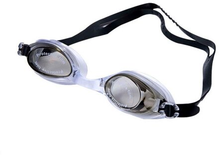 Professionele Zwembril Zwemmen Bril Met Oordopjes Neusklem Galvaniseren Waterdichte Siliconen Goggle Met Uv-Anti-Fog type1