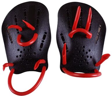 Professionele Zwemmen Peddels Training Siliconen Hand Handschoenen Padel Vinnen Flippers Voor Volwassenen Kids Swim Gear SAL99 zwart L