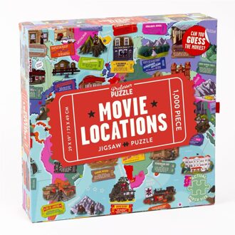 Professor Puzzle Movie Locations Puzzel (1000 stukjes)